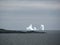 Icebergs on the antarctic horizon