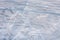 Icebergs in antarctic waters - lines of an ice-berg indicate the age of it