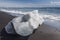 Icebergs on the beach