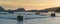 Icebergs and Boats in Disco Bay.