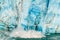 Icebergs falling off Perito Moreno glacier