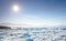 Icebergs float on Jokulsarlon glacier lagoon - Iceland