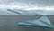 Icebergs. Glaciers are melting at north circle of the world. Arctic glacier. Huge Piece of Glacier. Glaciers are melting