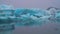 Icebergs in Jokulsarlon glacial lagoon in Iceland.