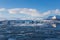 Icebergs on Jokulsarlon glacier lagoon