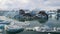 Icebergs in Jokulsarlon glacier lagoon, Iceland