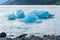 Icebergs on Lago Argentino in Argentina