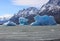 Icebergs in Lake Grey. Torres del Paine National Park. Chile