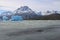 Icebergs in Lake Grey. Torres del Paine National Park. Patagonia. Chile