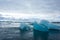 Icebergs on water, Jokulsarlon glacial lake, Iceland