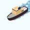 Icebreaker Isometric View. Vector