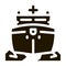 icebreaker ship icon vector symbol illustration