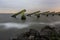 Icebreakers on the shore of Marken