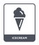 icecream icon in trendy design style. icecream icon isolated on white background. icecream vector icon simple and modern flat