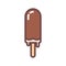 Icecream thin line icon. Sweet summer dessert object. Vector illustration