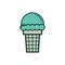 Icecreamcone. Vector illustration decorative design