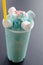 Iced blue sky milk shake