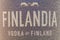 Iced bottle of Finlandia Vodka