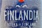 Iced bottle of Finlandia Vodka