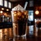 iced coffee, cold refreshing coffee beverage drink