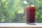 Iced cold brew coffee in glass