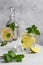 Iced mint lemon lemonade drinks