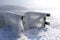 Iced objects on the shores of Lake Attersee Voecklabruck district, Upper Austria, Austria