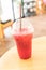iced raspberry soda