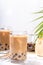 Iced tapioca coffee latte