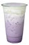 Iced Taro milk topping with cream cheese isolated