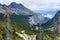 Icefield parkway near lake luise