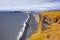 Iceland, black beaches. Beautiful landscape