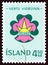 ICELAND - CIRCA 1964: A stamp printed in Iceland from the `Icelandic Boy Scouts Commemoration` issue shows Scout Emblem, circa 196