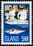 ICELAND - CIRCA 1971: A stamp printed in Iceland shows freezing plant and Haddock Melanogrammus aeglefinus, circa 1971.