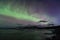 Iceland, fabulous Northern Lights dancing in the winter night sky