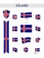 Iceland Flat Flag Collection