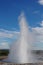 Iceland geyser site and Strokkur