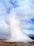 Iceland geyser water clouds