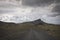 Iceland: gravel road in tundra