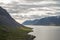 Iceland gravel road winding through scenic landscape