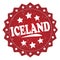 Iceland grunge stamp