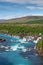 Iceland, Hraunfossar waterfalls in a beautiful summer day