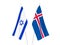 Iceland and Israel flags