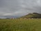 Iceland, Landmannalaugar , July 30, 2019: view on landmannalaugar camp site with cars, tents, tourists and hikers