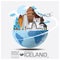 Iceland Landmark Global Travel And Journey Infographic