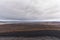 Iceland Landscape with Cloudy Sky. Hverfjall also known as Hverfell