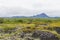 Iceland landscape near Hverfell volcano, Iceland landmark