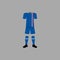 iceland national football form illustration. Detailed national soccer form illustrations. Premium quality graphic design icon. One