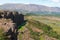 Iceland, Northern Europe, canyon, Thingvellir national park, Almannagja, tectonic, plate, continental drift, nature, green