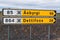 Iceland, Northern Europe, sign, road, direction, Asbyrgi, Dettifoss